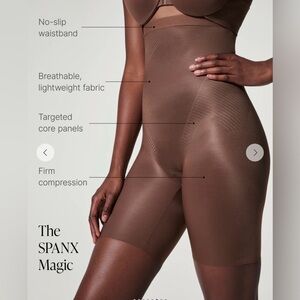 SPANX Women's Shapewear Shorts - Brown